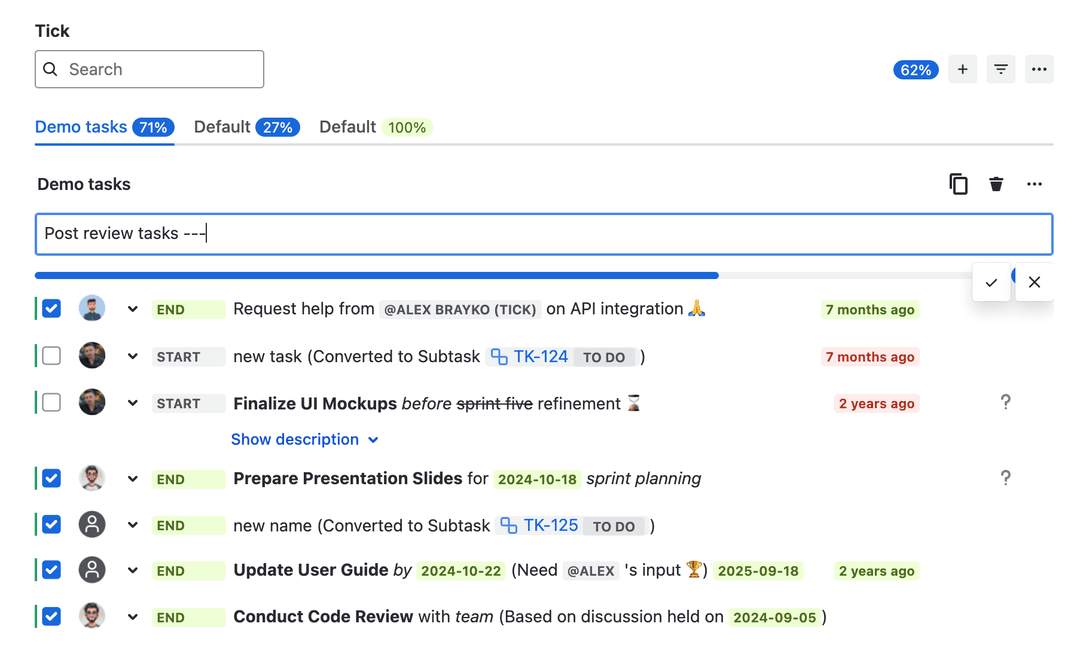 Creating a separator using `---`