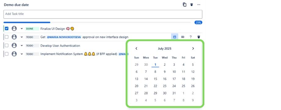 Tick Due Date icon